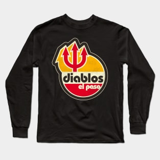 Defunct El Paso Diablos Baseball Team Long Sleeve T-Shirt